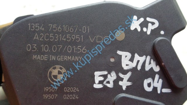 škrtiaca klapka na bmw 1 E87, 7561067-01